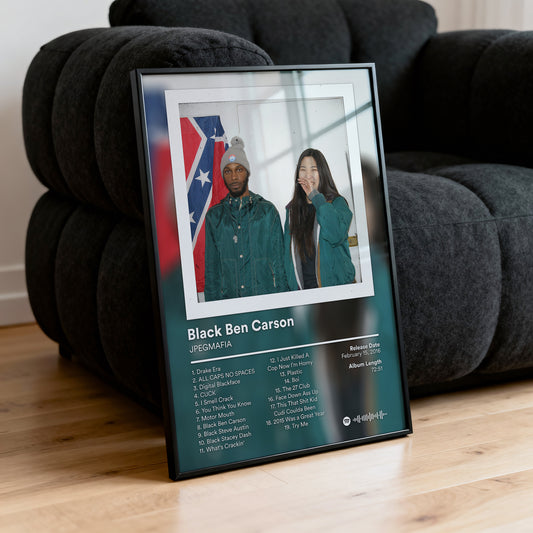 JPEGMAFIA 'Black Ben Carson' (Alternative) Album Poster