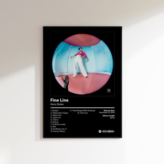 Harry Styles 'Fine Line' Album Poster