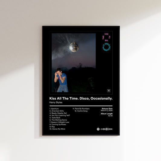 Harry Styles 'Kiss All The Time. Disco, Occasionally.' Album Poster