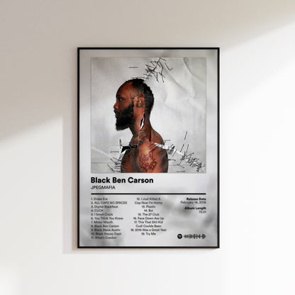 JPEGMAFIA 'Black Ben Carson' Album Poster