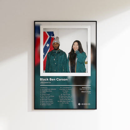 JPEGMAFIA 'Black Ben Carson' (Alternative) Album Poster