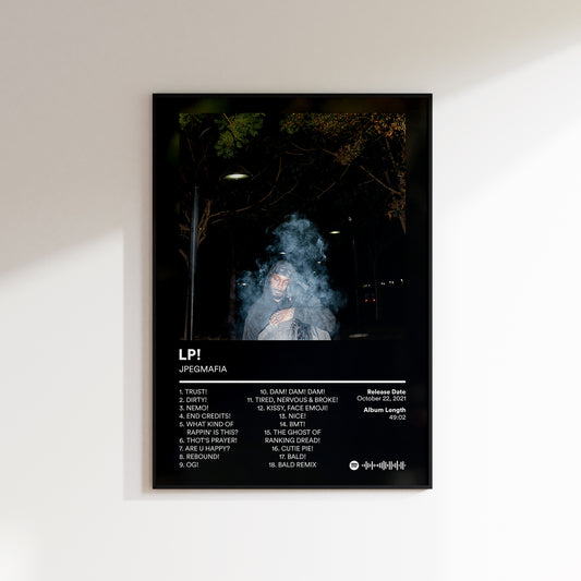 JPEGMAFIA 'LP!' Album Poster