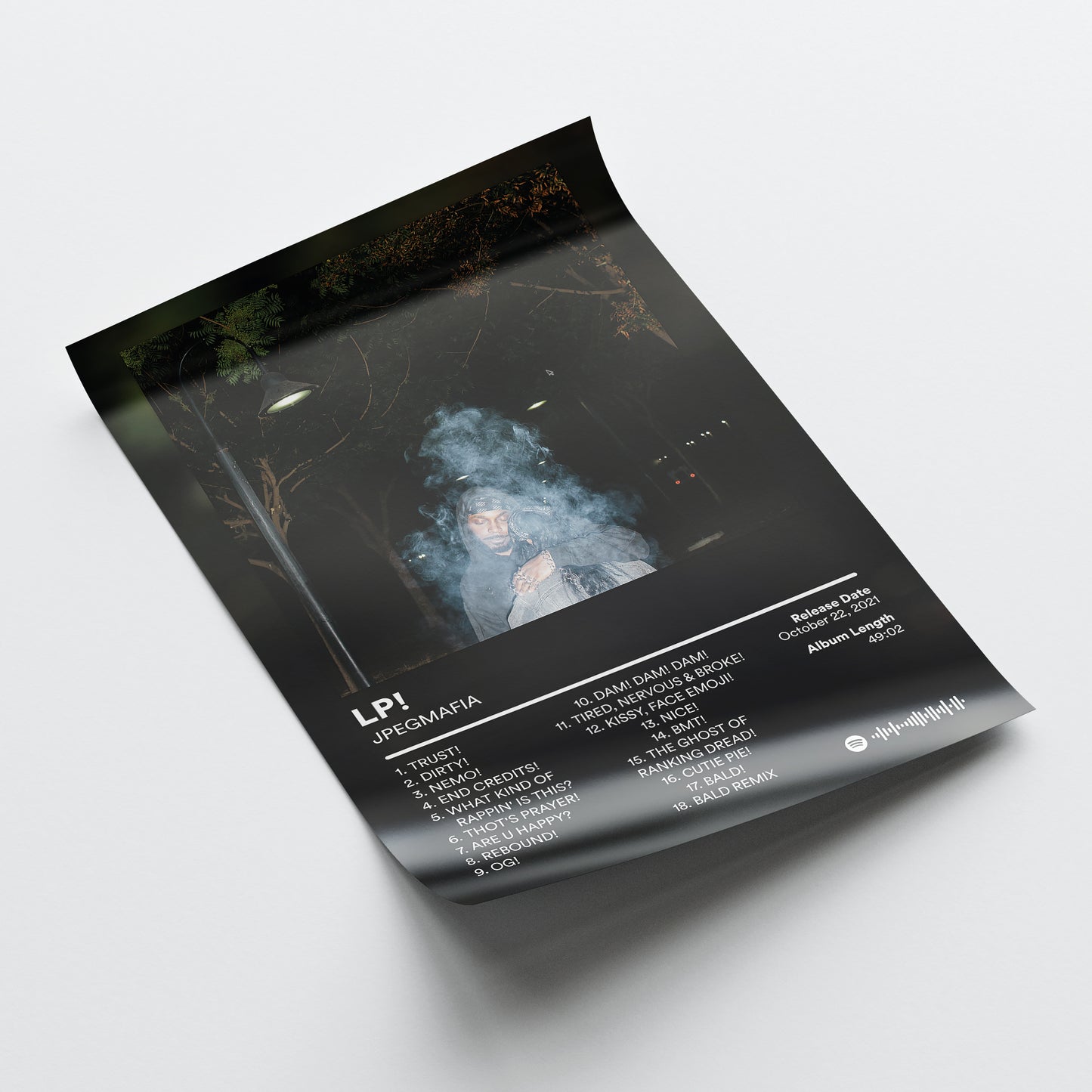 JPEGMAFIA 'LP!' Album Poster