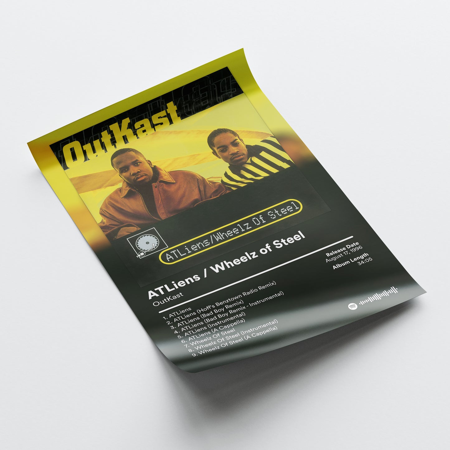 OutKast 'ATLients / Wheelz of Steel' Album Poster