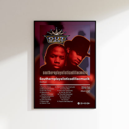OutKast 'Southernplayalisticadillacmuzik' Album Poster