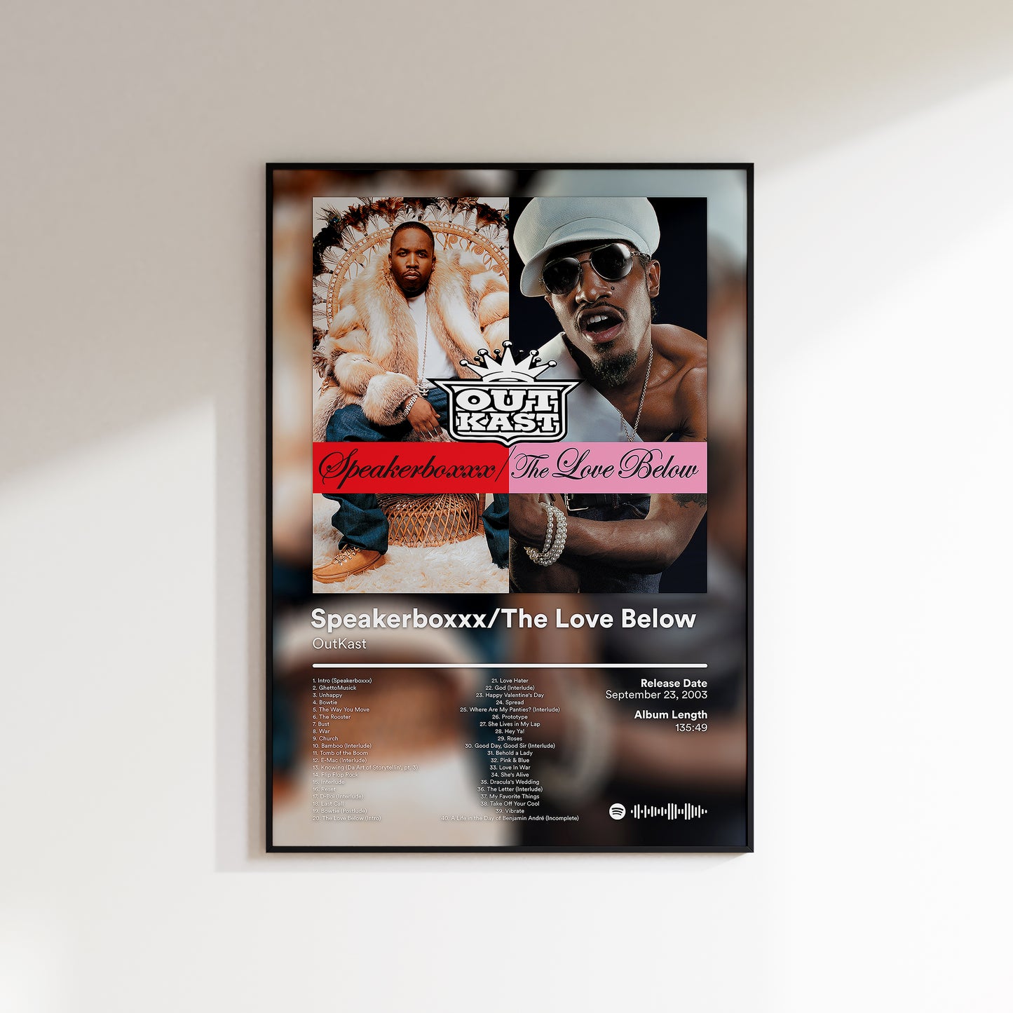OutKast 'Speakerboxxx / TheLoveBelow' Album Poster