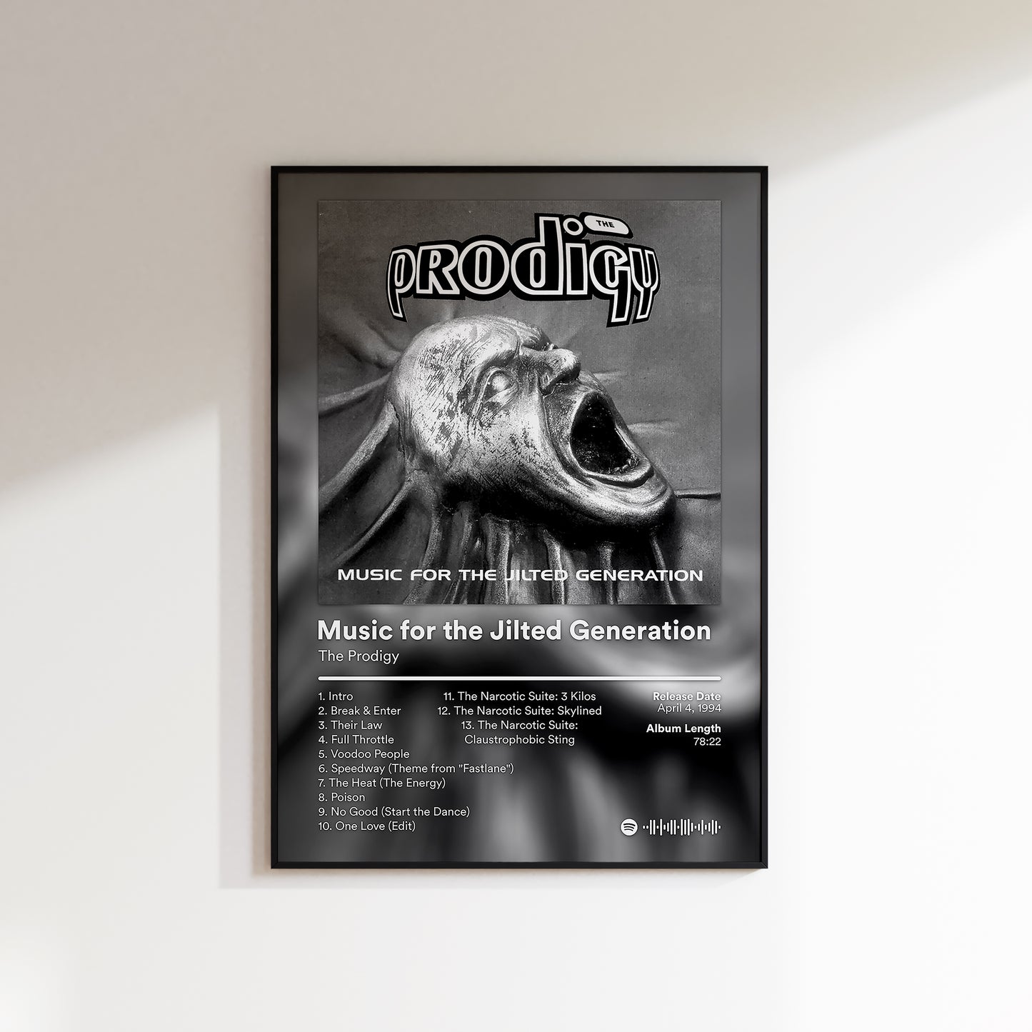 The Prodigy 'Music For The Jilted Generation' Album Poster